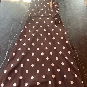 Brown Polka Dot Dress size 8 Ralph Lauren